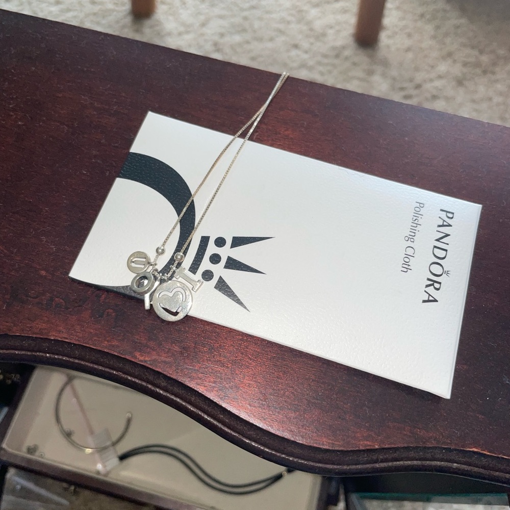 Pandora I love you necklace